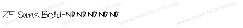 ZF Sans Bold字体转换